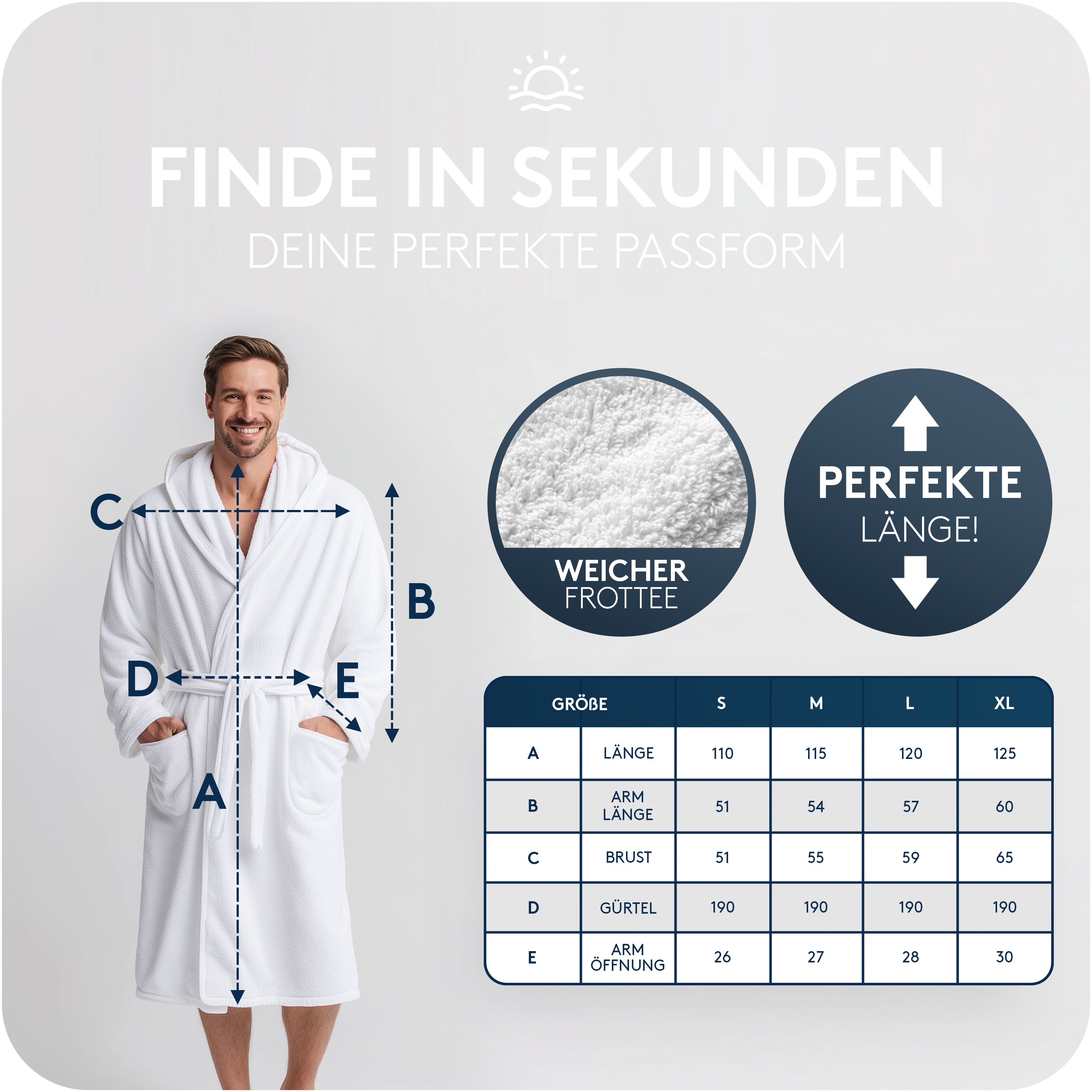 Herren Bademantel